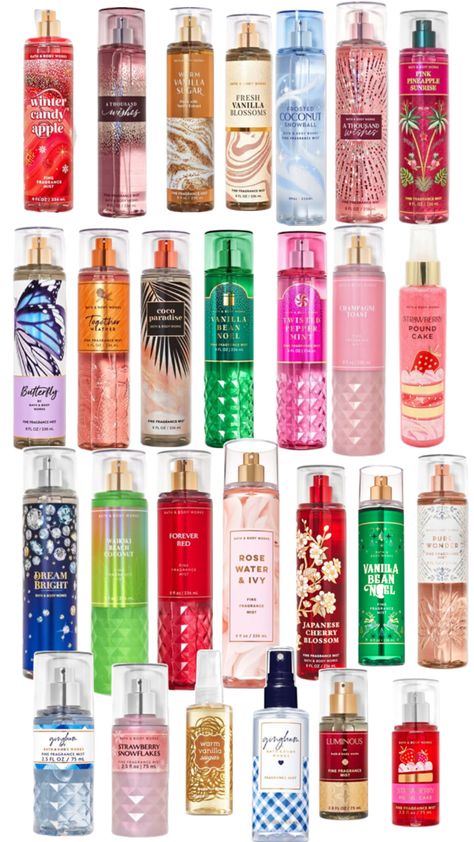 These perfumes smell so good😫❤️ Body Works, Bath And Body Works, Bath And Body, Spray, Bath, Color