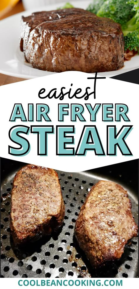 Air Fry Steak Recipes, Air Fryer Sirloin Steak, Air Fryer Sirloin, Steak In Air Fryer, Air Fried Steak, Steak In The Air Fryer, Air Fry Steak, Air Fryer Recipes Low Carb, Ways To Cook Steak