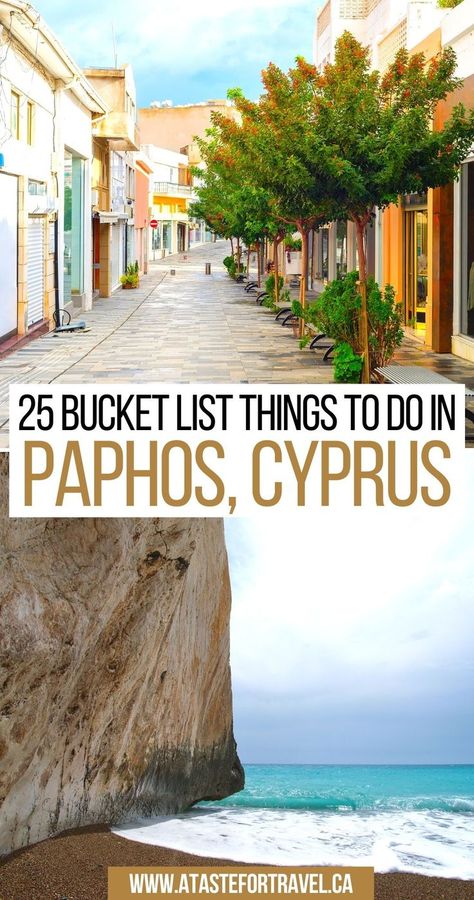 25 Bucket List Things to Do in Paphos, Cyprus Things To Do In Limassol Cyprus, Paphos Cyprus Beach, Travel To Cyprus, Cyprus Travel Guide, Cyprus Holiday Outfits, Cyprus Things To Do, Cyprus Travel Itinerary, Cyprus Packing List, Cyprus Outfits