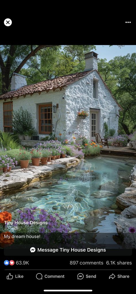 Front Yard Pool, Victorian Pool, European Cottage, House Backyard, Dream Cottage, Little Life, Beautiful Buildings, Coraline, Tiny Homes