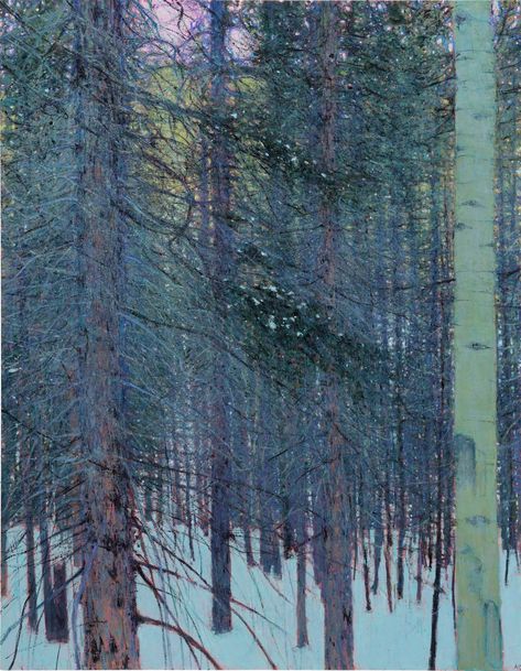 Andrew Gifford Paintings, Andrew Gifford, Watercolour Trees, Tree Paintings, Winter Blanket, Forest Light, Amazing Artists, Watercolor Tree, The Rockies