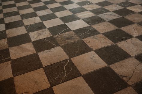 Marble and Granite Checkerboard floor Chessboard Floor, Checkerboard Floor, Marble Floors, Floor Art, Marble Floor, Kitchen Reno, Chess Board, Chess, Reno