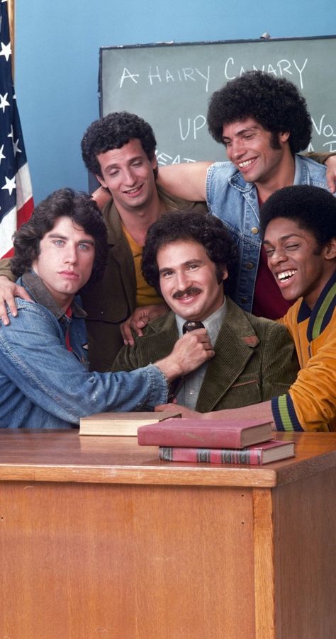 Welcome Back, Kotter, with John Travolta, Robert Hegyes, Lawrence Hilton-Jacobs, Gabriel Kaplan and Ron Papillo, 1975–1979 Welcome Back Kotter, Sean Leonard, 1970s Tv Shows, 70s Tv Shows, Classic Television, Old Shows, Great Tv Shows, Old Tv Shows, John Travolta