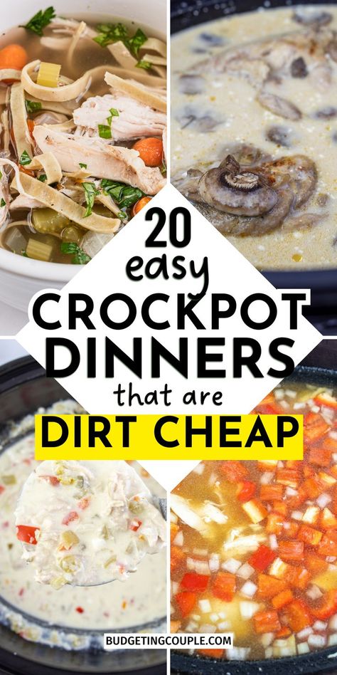 Cheap Crockpot Recipes: Inexpensive meals for a large families, keto dinners for large families, fall winter crockpot recipes healthy dinner Fun Things To Make For Dinner, Crock Pot Cheap Dinners, Healthy Recipes On A Budget Family, Cooking Healthy On A Budget, Cheap Lunch And Dinner Ideas, Cheap Meals On A Budget Families Dinners, Easy 2 Person Crock Pot Meals, Family Meals On A Budget Dinners, Cheap Home Cooked Meals