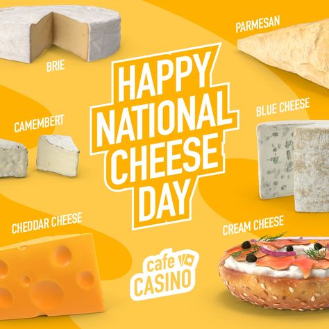 🧀 Happy National Cheese Day 🧀 Can you spot your favorite cheese? Let us know! ⬇ National Celebration Days, National Cheese Day, Cheese Day, Reel Ideas, Celebration Day, Lovers Day, Types Of Cheese, Cheese Lover, Holiday Specials