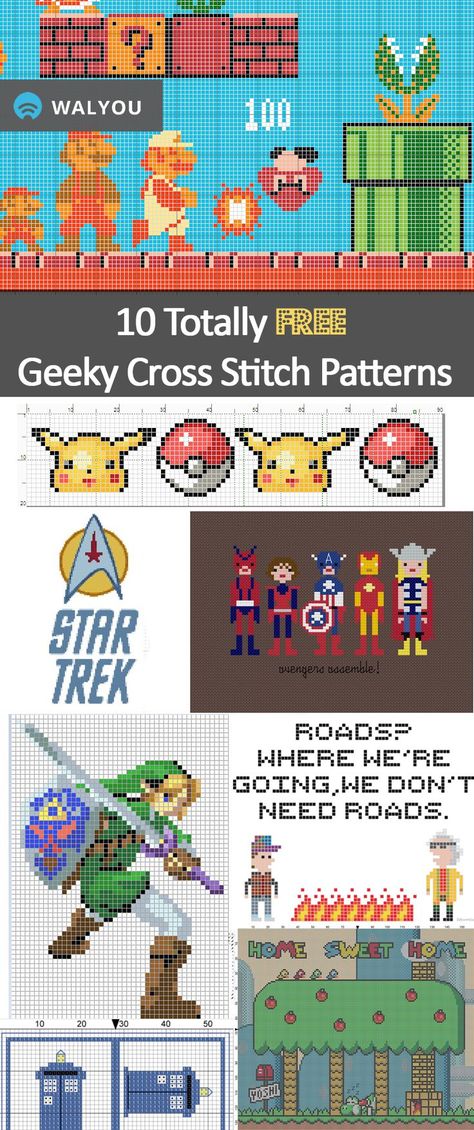 Nintendo Cross Stitch Pattern, Nerdy Cross Stitch Patterns Free, Gaming Cross Stitch, Horse Cross Stitch, Geeky Cross Stitch Patterns, Christmas Stitching, Geeky Cross Stitch, Geek Cross Stitch, Awesome Crochet