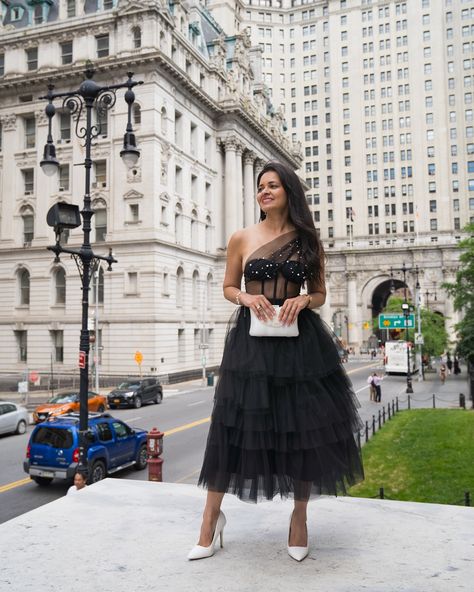 Head turning texture & a flattering fit 🫶This mesh tulle corset with delicate pearls from @chicwish is a dream! The one-shoulder adds a unique touch, and the corset style nips you in at the waist for a gorgeous silhouette. Paired it with this tiered tulle skirt from @chicwish for a look that’s both romantic and edgy. What do you guys think? Outfit linked on @shop.ltk Use code Thrish15 for a discount ��📸: @iamaworld #chicwish #chicwishstyle #corsettop #pearltop #tulleskirt #romanticoutfi... Tulle Corset, Tiered Tulle Skirt, Nyc Fashion, Corset Style, Corset Top, A Dream, Tulle Skirt, Turning, The One