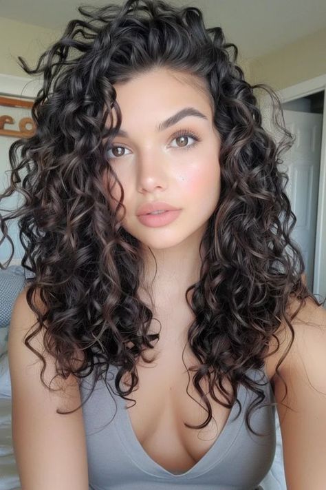 Curl Haircuts For Women Long, Before And After Wavy Haircut, Spiral Perm On Medium Length Hair, Choppy Layers For Long Hair Curly, Shoulder Length Curly Hair Round Face, Mom Cut Curly Hair, Summer Curly Hair Cuts, Teen Curly Haircuts Girl, Long Haircut Curly