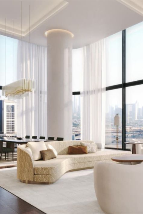 A mansion-sized Dubai penthouse has sold for AED 139 million (US$37.8 million), a record high for the neighborhood surrounding the city’s iconic Burj Khalifa skyscraper, according to an announcement Monday from the building’s developer, Omniyat. Burj Khalifa Interior Design, Dubai Penthouse Luxury, Dubai Penthouse, Tallest Building In The World, Penthouse Design, Apartments In Dubai, Luxury Penthouse, Dubai Luxury, Penthouse Apartment