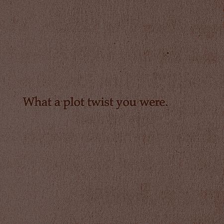 aesthetic . brown . quote . literature . plot twist Plot Twist Captions, Plot Twist Quote Life, Good For The Plot Quote, How To Make A Good Plot Twist, What A Plot Twist You Were Quote, Plot Twist Quote, Quote Literature, Twisted Quotes, Brown Quotes