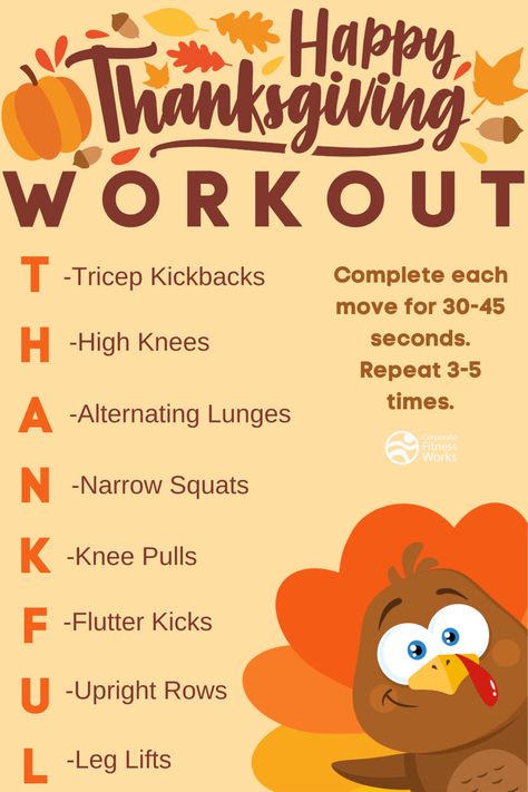 Christmas Eve Workout, Thanksgiving Workout Humor, Thanksgiving Workout Ideas, Turkey Workout, Thanksgiving Day Workout, Thanksgiving Themed Workouts, Thanksgiving Workout Challenge, Thanksgiving Exercise, Post Thanksgiving Workout