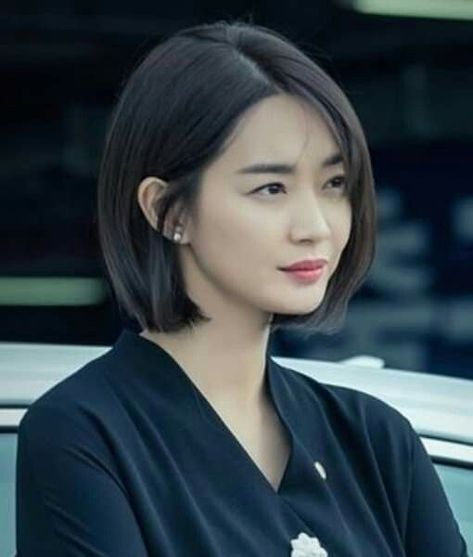 Asian Short Hair Bob Round Faces, Korean Bob Haircut Round Faces, Short Bob Asian, Korean Short Bob, Korea Short Hair, Asian Hair Bob, Korean Bob Haircut, Short Hair Korean, Classic Bob Haircut