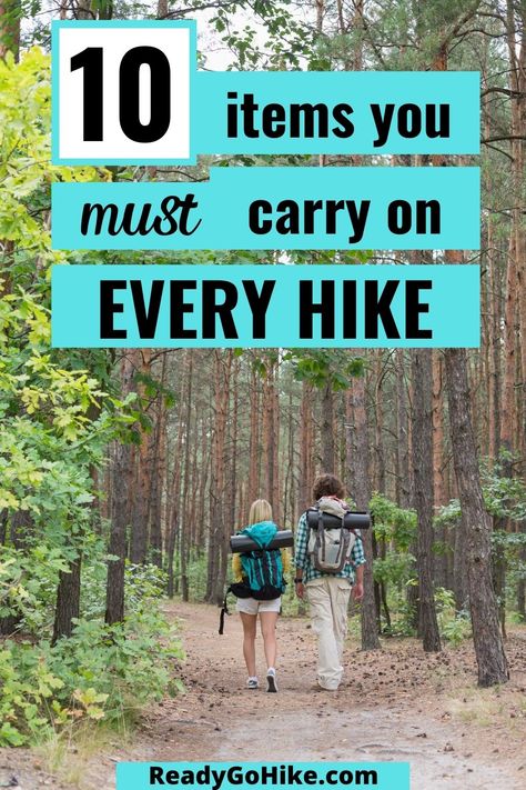 To make sure you have a safe and comfortable hike every time you hit the trail, you want to pack these 10 hiking essentials in your backpack. These 10 hiking supplies are important to carry whether you're doing a few miles on a day hike or spending a few days on a backpacking trip. Once you know what to bring on a hike, you know you'll be prepared for anything that happens when you're on the trail! hike|hiking|hiker|what to bring on a hike Hiking Necessities, Lacrosse Training, Hiking Checklist, Hiking Packing List, Hiking Day Pack, Trail Food, Beginner Hiking, Hiking Supplies, Going Camping