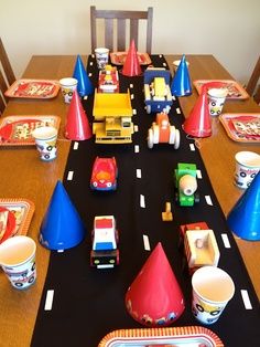 cars and trucks birthday party - Google Search Cars Trucks Birthday Party, Transportation Birthday Party, Transportation Birthday, Construction Birthday Parties, Trucks Birthday Party, First Birthday Themes, Cars Birthday Parties, 2 Birthday, Construction Birthday