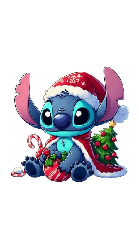 Merry Christmas Stitch Wallpaper, Lilo And Stitch Christmas Tree Ideas, Christmas Stitch Wallpaper Iphone, Stitch Navidad Disney, Christmas Stitch Wallpaper, Stitch Christmas Wallpaper, Stitch Noel, Sally Stitches, Iphone Wallpaper Pinterest