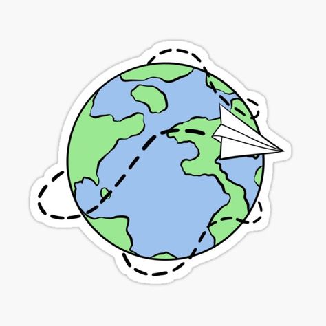 Geography Stickers, Globe Sticker, Missions Conference, Travel Globe, Stickers Art, World Globe, Travel Stickers, Redbubble Designs, Vinyl Cut