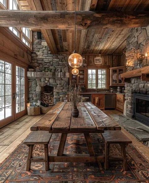 Sunroom Remodel, Game Room Ideas, Log Cabin Rustic, Barn Style House Plans, Dream Life House, Casa Country, Cabin Interiors, Rustic Home Design, Hobbit House