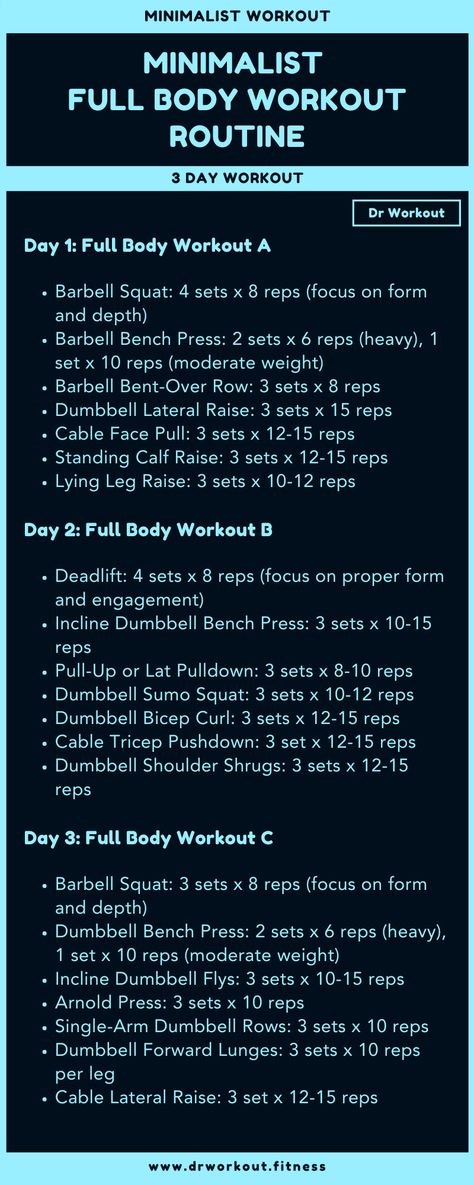 3 Day Full Body Minimalist Workout Routine Full Body Superset Workout Men, 3 Day A Week Full Body Workout, 5/3/1 Workout, Full Body Workout 3 Days A Week, 3 Day Split Dumbbell Workout, Full Body 3 Day Split, 3 Day Dumbbell Workout Plan, Full Body Split Workout Routines, 3 Day Full Body Split