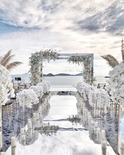 The Ultimate Guide to Planning Destination Weddings ★ Destination Wedding Decor Ideas, Wedding Setup, Dream Wedding Reception, Destination Wedding Decor, Dream Beach Wedding, Dream Wedding Decorations, Wedding Decor Ideas, Wedding Backdrop Design, Dream Wedding Venues