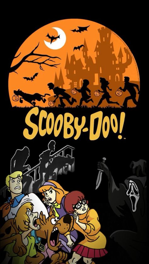 Scooby Doo, Scream, Halloween, Spooky Season Halloween Themed Wallpaper, Scooby Doo Wallpaper, Scooby Doo Pictures, Scooby Doo Halloween, Scooby Doo Images, Halloween Wallpaper Backgrounds, Saturday Morning Cartoons, Classic Cartoons, Halloween Wallpaper