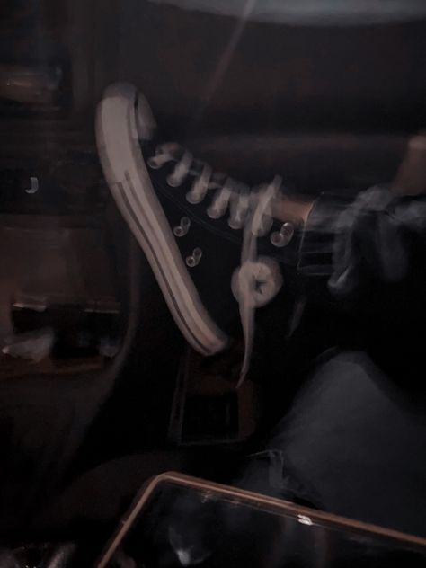 Dark aesthetic, black converse Converse Aesthetic Grunge, Black Converse Aesthetic, Converse Shoes Aesthetic, Devils Night Series, Aesthetic Converse, Black Leather Converse, Grunge Shoes, Converse Aesthetic, Shoe Converse