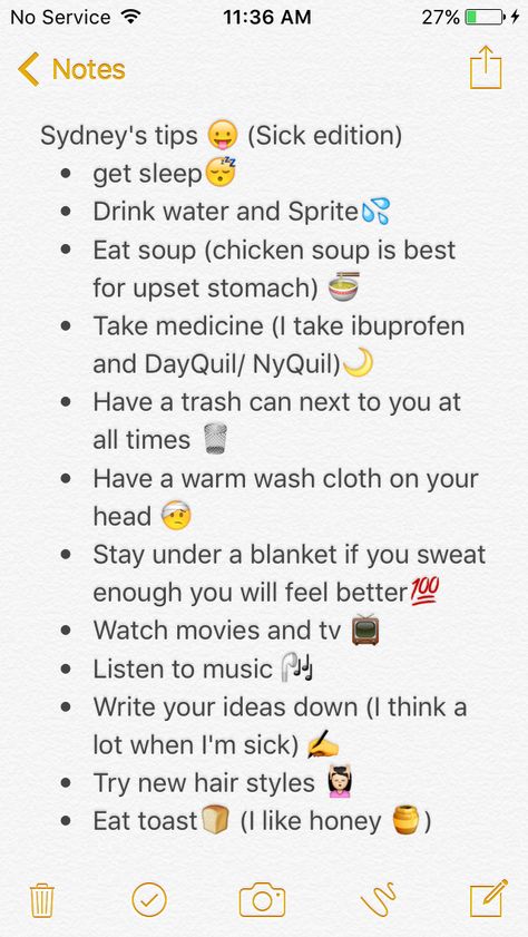 Sydney's tips how to feel better when sick Things To Do While Your Sick, What To Do When Sick Feel Better, How To Get Better When Your Sick, How To Get Well When Sick, Sick Tips Life Hacks, Thing To Do When Sick, Tips For Being Sick, How To Feel Better About Your Looks, Things To Do On A Sick Day