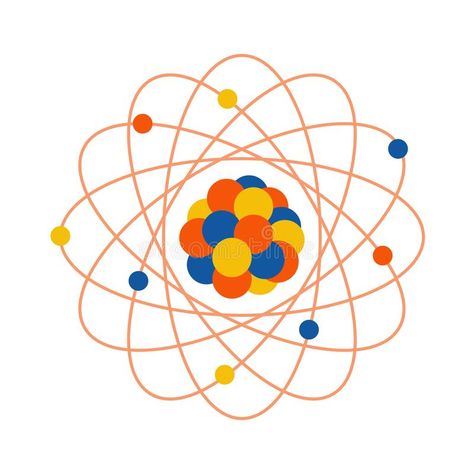 Atom structure. Science day. Education. Nuclear. Vector illustration with atomic , #sponsored, #Nuclear, #Education, #illustration, #Vector, #structure #ad Atoms Illustration, Atom Illustration, Atom Drawing, Atom Structure, Education Illustration, Nuclear Fusion, Science Day, Chemistry Art, Atomic Structure