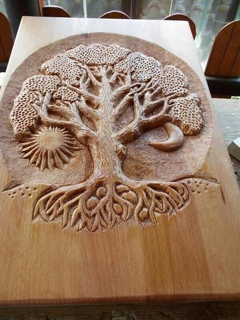 Relief Carving Patterns Woodcarving, Wood Relief Carving, Dremel Carving, Relief Carving, Dremel Projects, Dremel Wood Carving, Got Wood, Chip Carving, Tree Carving