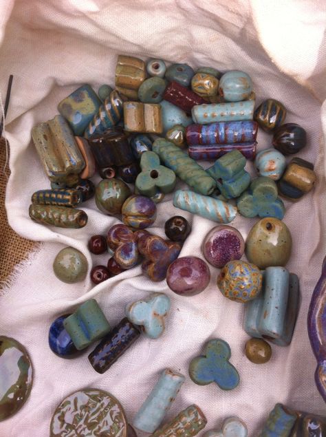 Ceramic Beads Handmade, Ceramic Jewerly, Ceramic Accessories, Pottery Beads, Ceramic Bead Jewelry, Ceramics Jewelry, Pottery Crafts, Ceramics Pottery Art, Craft Markets