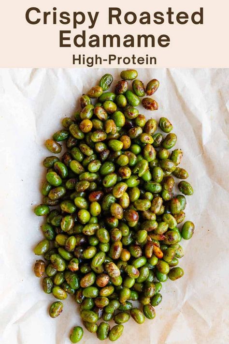 Roasted Edamame - Cooking For Peanuts How To Make Edamame Beans, Mukimame Recipe, Edamame Salad Recipes, Edamame Bowl, How To Make Edamame, Edamame Benefits, Crispy Edamame, Edamame Snack, Vegan Bean Recipes