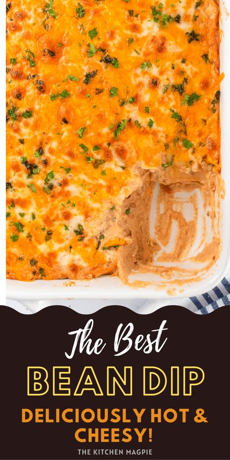 Spicy Bean Dip, Hot Mexican Dip, Best Bean Dip, Hot Bean Dip, Easy Bean Dip, Mexican Dip, Layered Bean Dip, Delicious Dips Recipes, Mini Bites