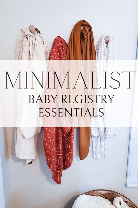 Simple Baby Registry, Baby Shower Registry List, Gender Neutral Baby Registry, Minimalist Baby Essentials, Newborn Essentials List, Minimalist Newborn, Baby Items List, Minimalist Baby Registry, Baby Essential List