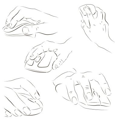 Hands with a computer mouse vector on VectorStock Hand On Mouse Computer, Mouse Designs Sketch, Mouse Drawing Computer, Computer Reference Drawing, Computer Mouse Illustration, Computer Mouse Sketch, Computer Drawing Sketches, Computer Mouse Design, Computer Reference