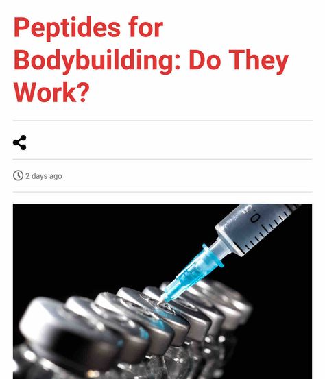 Peptides for Bodybuilding: Do They Work? 👉 Read more here👇 👉 https://www.ironmagazine.com/2023/peptides-for-bodybuilding-do-they-work/ #peptides #injections #muscleproducts #hgh #researchchemicles #fatloss #musclegrowth #musclerecovery #ironmagblog #ironmagazine Peptides Injection, Gym Building, Bodybuilding Routines, Muscle Hypertrophy, Muscle Protein, Fitness Trends, Building Muscle, Boost Energy Levels, The Grind