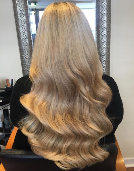 Waves Blowout, Beach Blonde Hair Color, Blond Hairs, Mocha Color Hair, Champagne Blonde Hair, Butter Blonde, Hidden Hair Color, Mocha Hair, Body Wave Hair Extensions