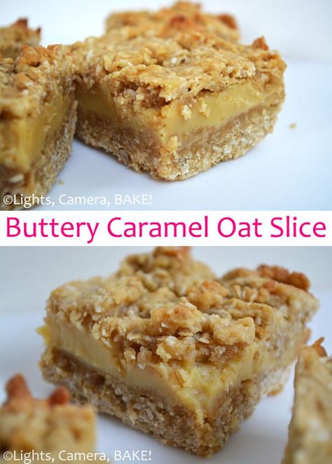 Quick Slices Recipes, Christmas Slice, Slice Dessert, Sweet Slices, Oat Slice, Slice Recipes, Caramel Slice, Tray Bake Recipes, Tray Bake