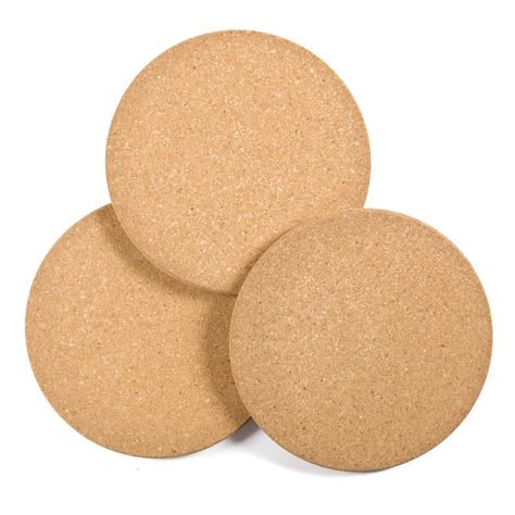 PRICES MAY VARY. 【ABSORBS HEAT AND PREVENTS SCRATCHING】 Much more thick & absorbent than typical cork trivet. Our premium kitchen cork hot pads protect your counter tops and dining tables. Thick and durable, you will love setting your table with our cork hot pads. 【The Perfect Size】 Each cork trivet measures 7.5 x 7.5 x 0.8 inches; perfectly sized to fit under various ceramic planters, plates, pots, and glassware 【SUPER EASY TO CLEAN AND USE】 100% natual cork is easy to storage and use anytime. Cork Trivets, Kitchen Trivets, Cork Trivet, Hot Plates, Hot Dishes, Diy Art Projects, Pots Pans, Cork Coasters, Pattern Brands