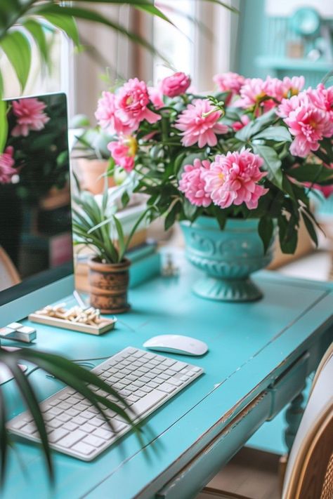 Coastal Office Decor: Create a Beachy Workspace Boho Beach Home, Coastal Office Decor, Beachy Office, Beach Home Office, Coastal Office, Whitewash Wood, Minimalist Furniture, Coastal Design, Beach Home