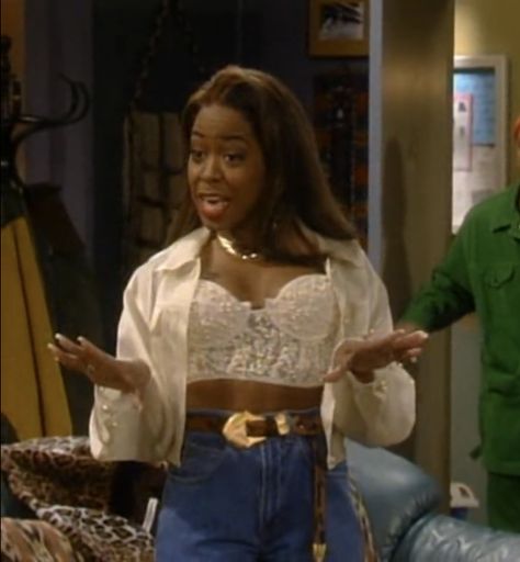 90s Hbcu Fashion, A Different World Fashion Outfits, 1999 Fashion Black Women, Black Sitcoms Outfits, Tichina Arnold Martin Outfits, Pam Outfits Martin, Pam Martin Show Outfits, Pamela James Martin Outfits, Pam From Martin Outfits