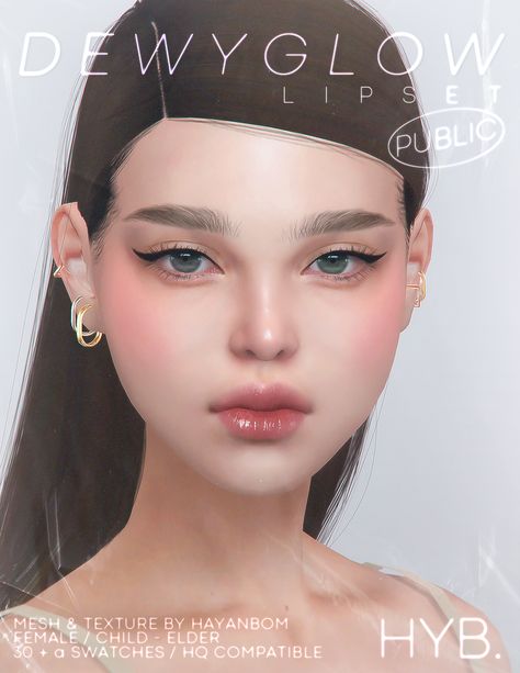 [HYB] DEWY GLOW LIP SET | HAYANBOM en Patreon Sims 4 Nails, Sims 4 Cc Eyes, The Sims 4 Skin, Makeup Cc, The Sims 4 Pc, Pelo Sims, The Sims 4 Packs, Sims 4 Cc Makeup, Sims 4 Body Mods