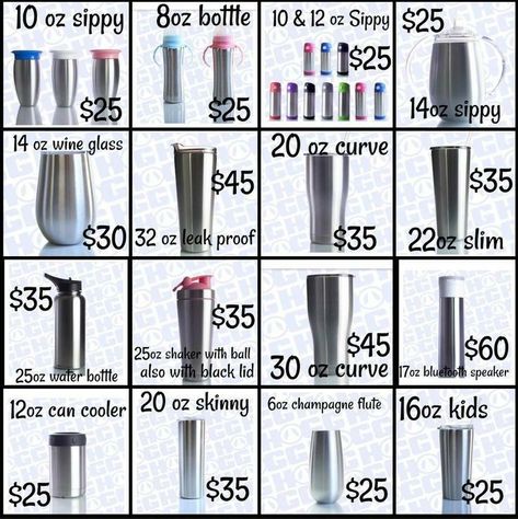 Tumbler Template Free Printable, Size Chart For Cup Decals, Tumbler Cup Pricing Chart, Tumbler Pricing Guide For Show, Sizing Chart For Vinyl On Tumblers, Decal Sizing For Tumblers, 20 Oz Tumbler Decal Size Chart, Tshirt Printing Business, Cricut Projects Easy