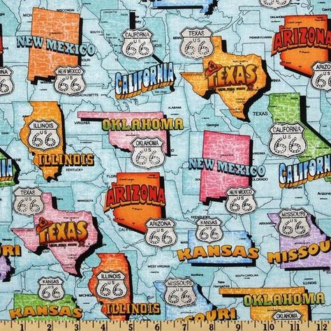 Vintage Route 66 Map | Similar Galleries: Road Map Wallpaper ... Route 66 Map, Road 66, Route 66 Trip, Old Route 66, Map Fabric, Road Maps, Route 66 Road Trip, Historic Route 66, Map Background