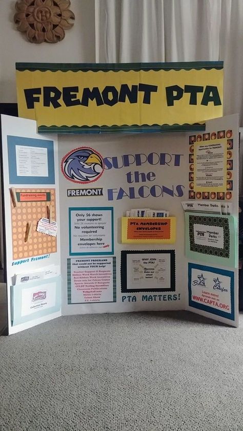 My membership drive board! Pta Decoration Ideas, Pto Trifold Board, Pta Membership Table Ideas, Pta Poster Board Ideas, Pto Poster Board Ideas, Pta Bulletin Board Ideas, Pto Membership Drive, Pta Membership Drive, Pto Membership