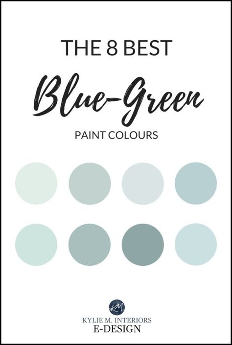 Learn all about the most popular blue green gray blend paint colours, including Benjamin Moore Gray Cashmere, Silver Marlin, Gibraltar Cliffs and Mount Saint Anne. Sherwin Williams Rainwashed, Sea Salt and Moody Blue! #edesign #kylieminteriors #bestpaintcolours #teal #aquamarine #colourconsultant #edecor #diydecorating #kyliemedesign #decoratingtips #paintingtips The Best Blue Green Paint Colors, Blue Green Interior Paint Colors, Benjamin Moore Turquoise Paint Colors, Best Blue Green Gray Paint Color, Best Teal Paint Color Sherwin Williams, Blue Green Bathroom Paint, Best Green Blue Paint Color, Sherwin Williams Blue Green Paint, Blue Green Sherwin Williams