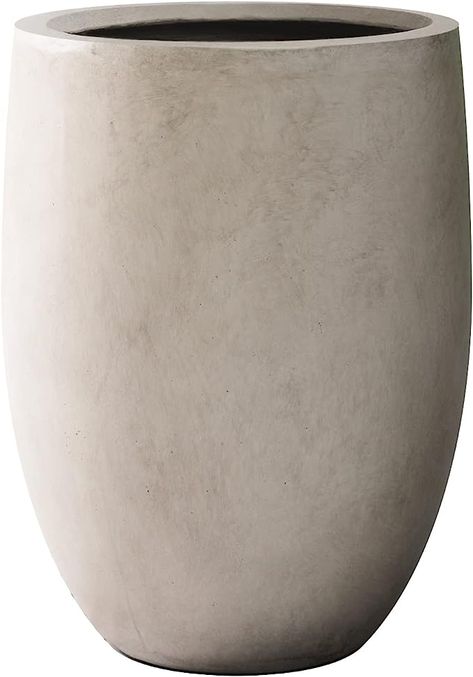 Amazon.com : Kante 21.7" H Weathered Concrete Tall Planter, Large Outdoor Indoor Decorative Pot with Drainage Hole and Rubber Plug, Modern Round Taper Style for Home and Garden : Patio, Lawn & Garden Concrete Planters Garden, Weathered Concrete, Large Ceramic Planters, Restoration Hardware Inspired, Concrete Materials, Concrete Finish, Amazon Decor, Stone Planters, Tall Planters