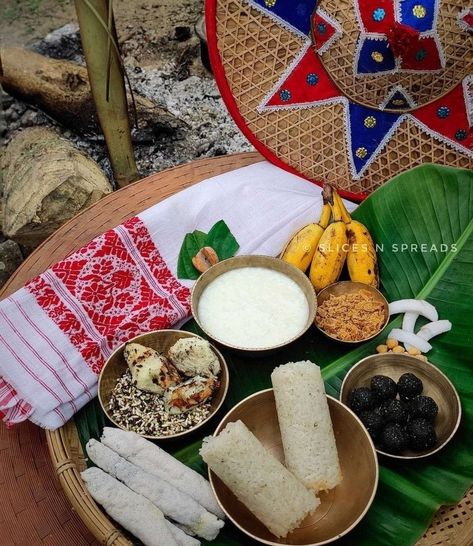 Assamese cuisine Magh Bihu Photo, Assam Food, Assam Aesthetic, Assamese Aesthetic, Magh Bihu, Assamese Food, Assamese Culture, Bengali Aesthetic, Social Project