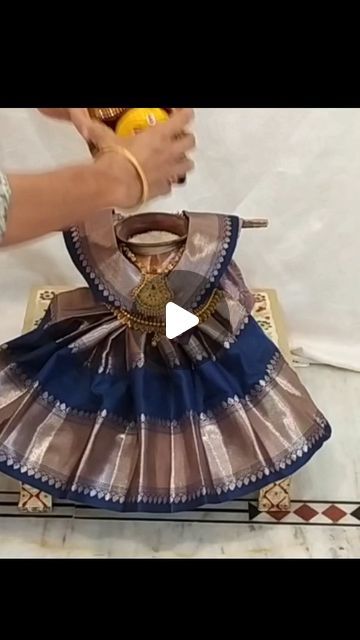 Daksha's FH on Instagram: "Blouse piece saree draping for Varalakshmi" Lakshmi Pooja, Saree Draping, Goddess Artwork, Blouse Piece, Ruby, Saree, Celebrities, On Instagram, Quick Saves