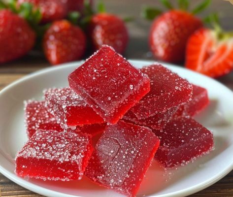 Strawberry Gummies, Dessert, Candy