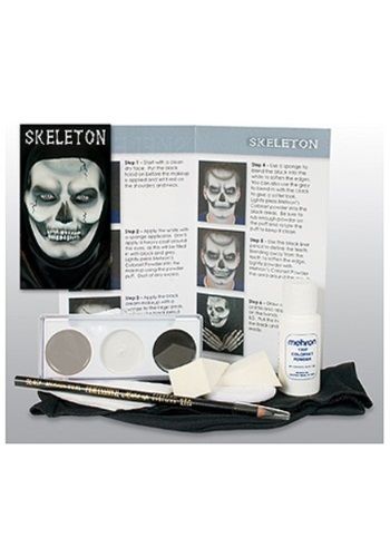 Skeleton Pro Makeup Kit#Pro, #Skeleton, #Kit Skeleton Character, Halloween Makeup Kits, Makeup Applicators, Professional Makeup Kit, Skeleton Halloween Costume, Remove Makeup From Clothes, Pencil Liner, Mehron Makeup, Skeleton Makeup