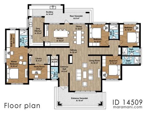 4 Bedroom House Plans Open Floor Modern, 4 Bedroom 3 Bathroom House Plans, 4bedroom House Design, 4 Bedroom House Plans Open Floor, Small 4 Bedroom House Plans, 4 Bedroom Floor Plans, Butlers Kitchen, Single Story House Floor Plans, Open House Ideas